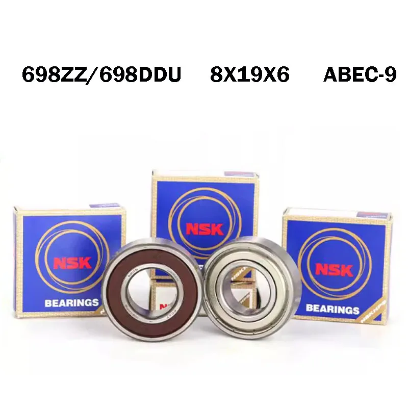 

10шт оригинальные японские подшипники NSK 698ZZ 698DDU подшипники ABEC-9 8X19X6 HIGH SPEED MINIATURE 698Z шаровые подшипники 698ZZ шаровые подшипники
