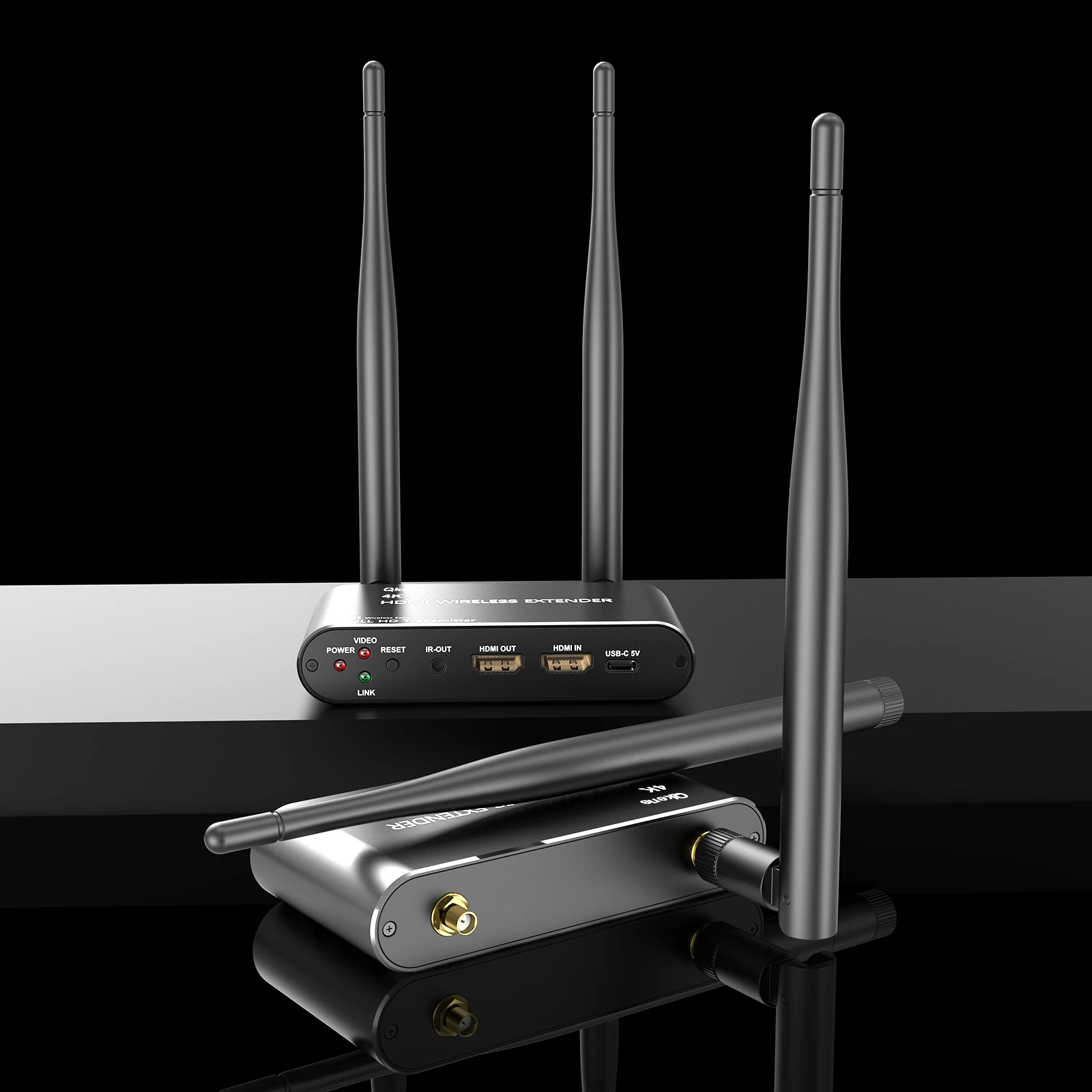 200M 5G Wireless Extender Video Transmitter and Receiver 4K HDMI Extender Display Adapter for DVD Camera Laptop To TV Projector