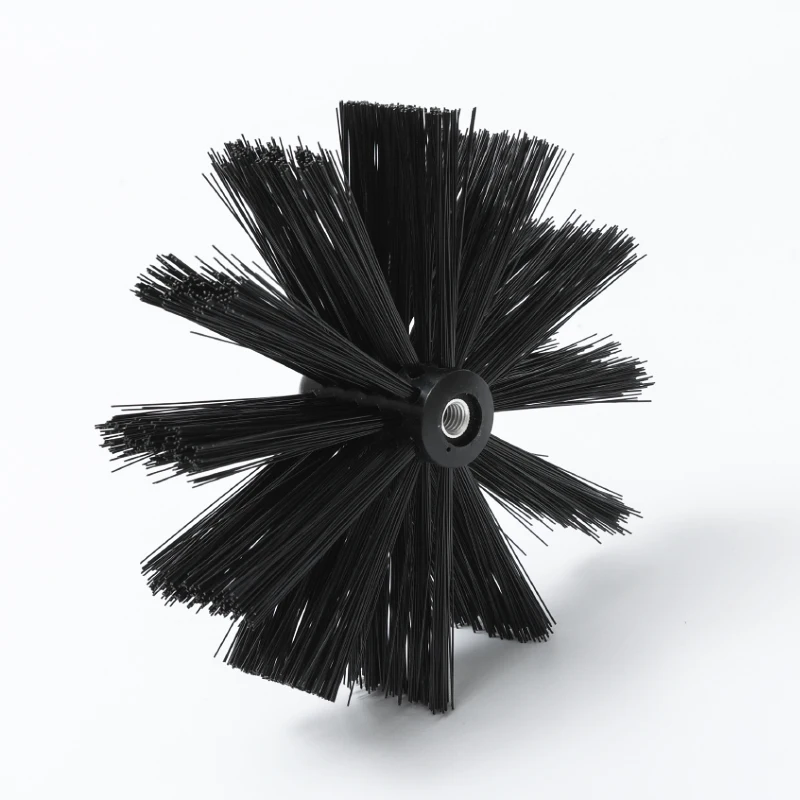 Accesorios para cepillos de chimenea, cabezal de cepillo de 100/150/200 mm, varilla de 400/570 mm, varilla hexagonal, herramientas de limpieza