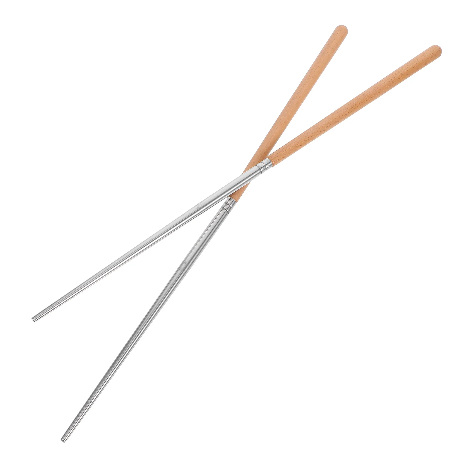 

1pcs 1 Pair Long Handle Stainless Steel Cooking Chopsticks Reusable For Hot Pot Frying Noodle Scooping Dishwasher Safe Kitchen