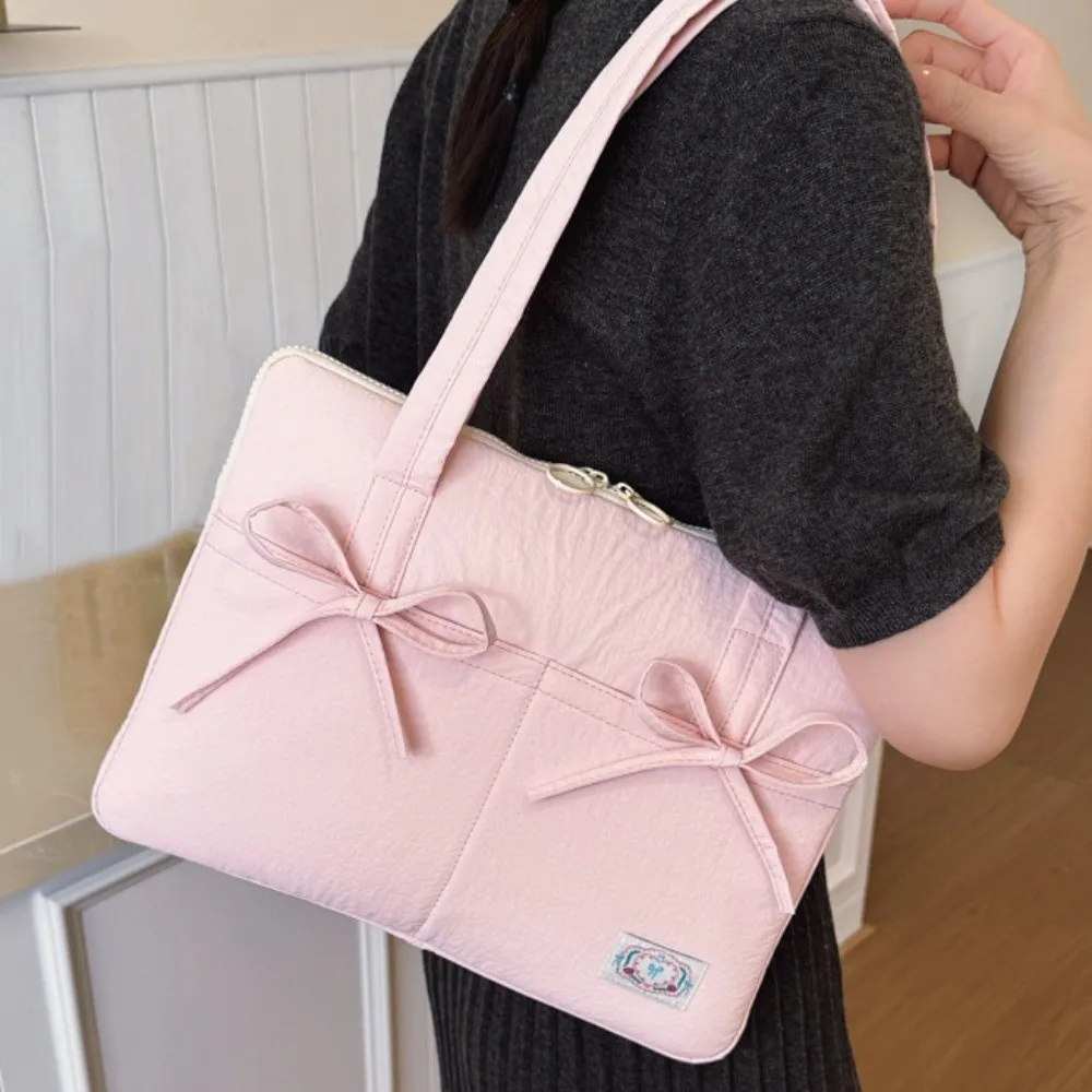 Bowknot Laptop Sleeve Cover Bag 14inch Soft Case Computer Protective Case Korean Style Portable Notebook Sleeve Pouch