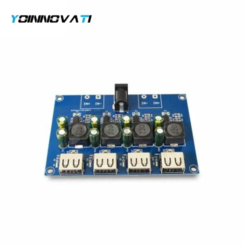 4 Channel USB QC3.0 QC2.0 USB DC-DC Buck Converter Charging Step Down Module to Fast Quick Charger Circuit Board Power Supply