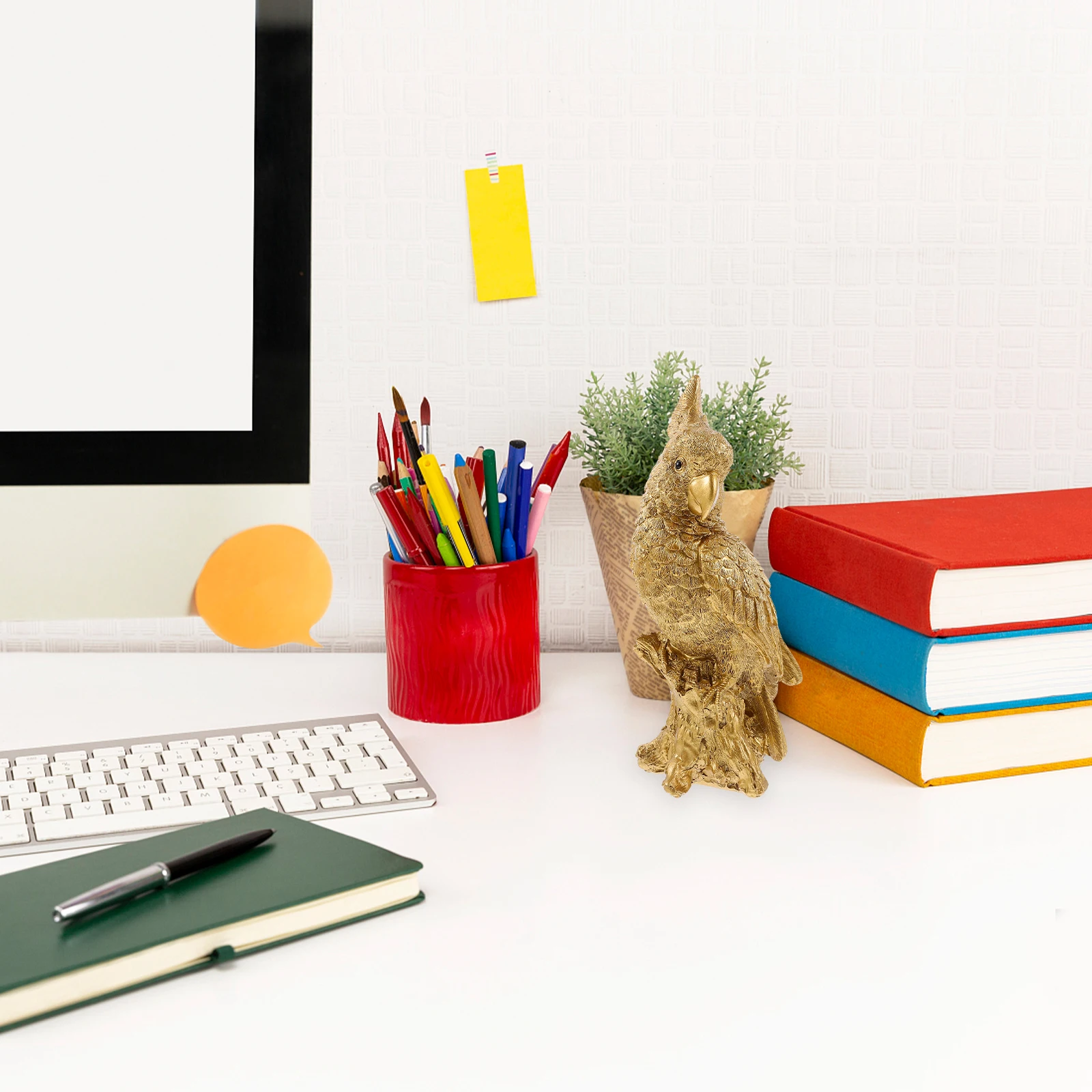 

Parrot Ornaments Desktop Decorative Statue Figure Bird Decorations Sculpture Resin