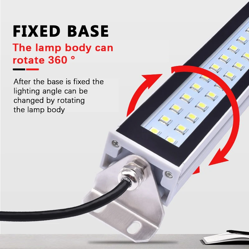 CNC Draaibank Lamp LED 24 ~ 230V IP67 Werktuigmachine Werklamp Waterdicht Oliebestendig Explosieveilige Licht Workshop Aluminium Lamp