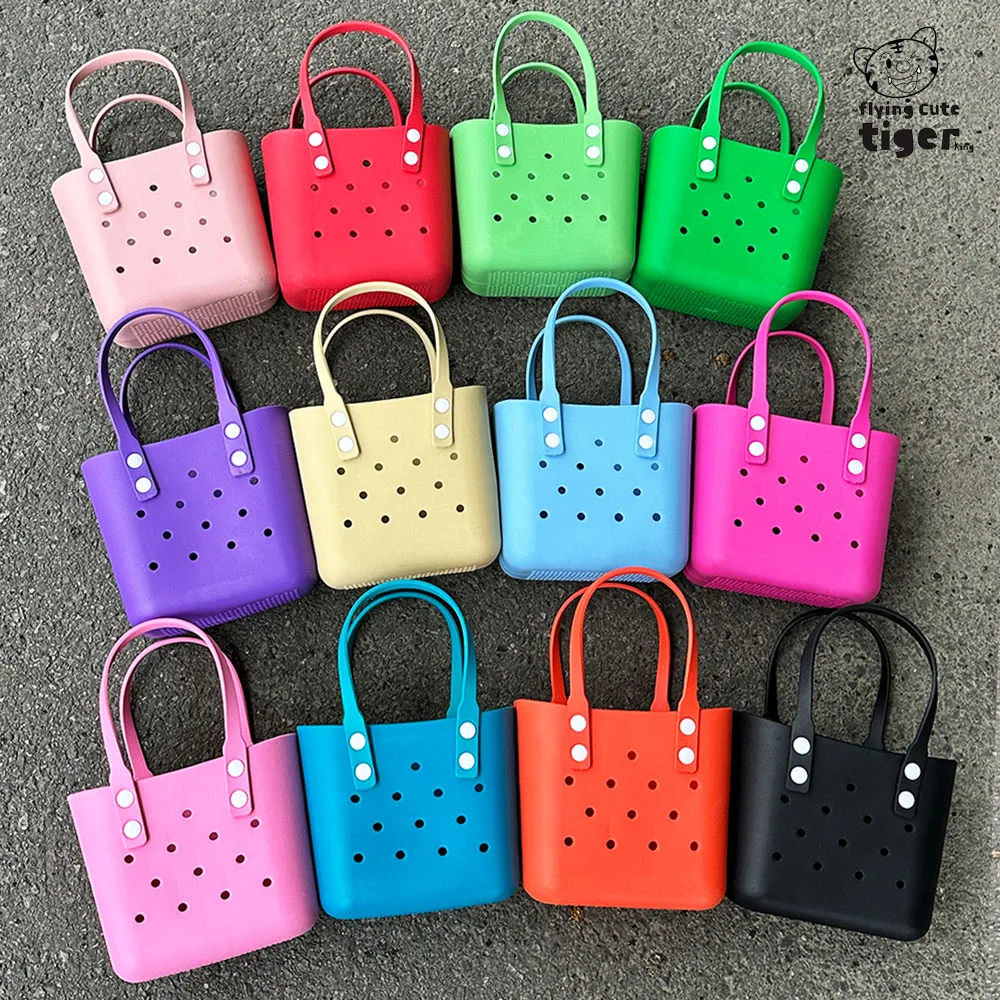 Lunch Bag Korean Style Ins New Model Eva Beach DIY Perforated Fashion Outdoor Handbag Portable Waterproof Simple
