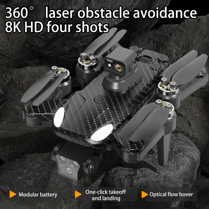 

AE16 360° Laser Obstacle Avoidance Professional Aerial Drone HD Real 8K Dual Camera GPS Optical Flow Positioning Brushless Drone