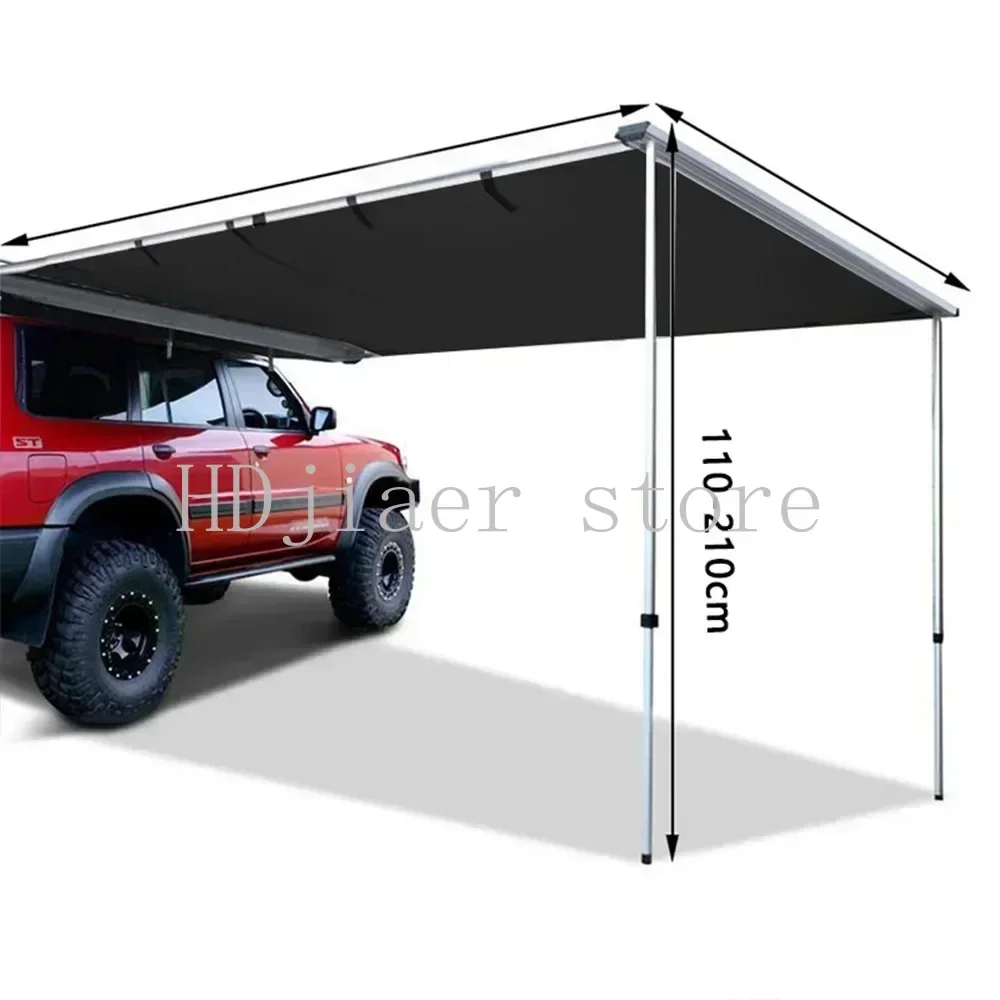 Car Side Awning Roof Retractable Canopy Car Side Account External Waterproof Sunshade for Outdoor Off-Road Expansion