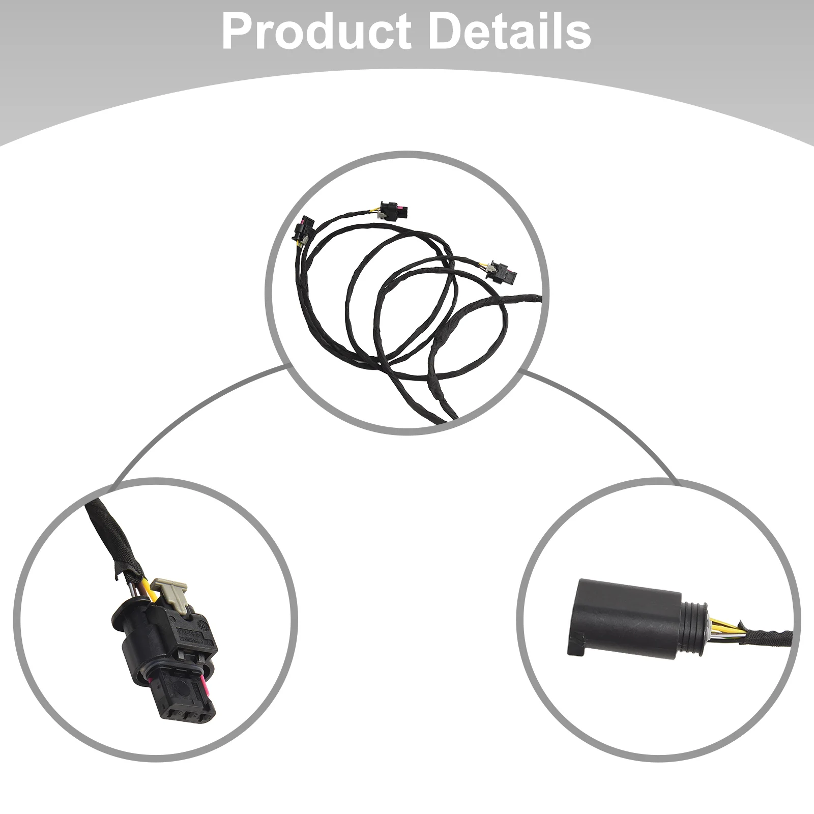 Front Bumper Parking Sensor Harness for BMW Vehicles Including Series F30 F31 and GT with Part Number 61129326026