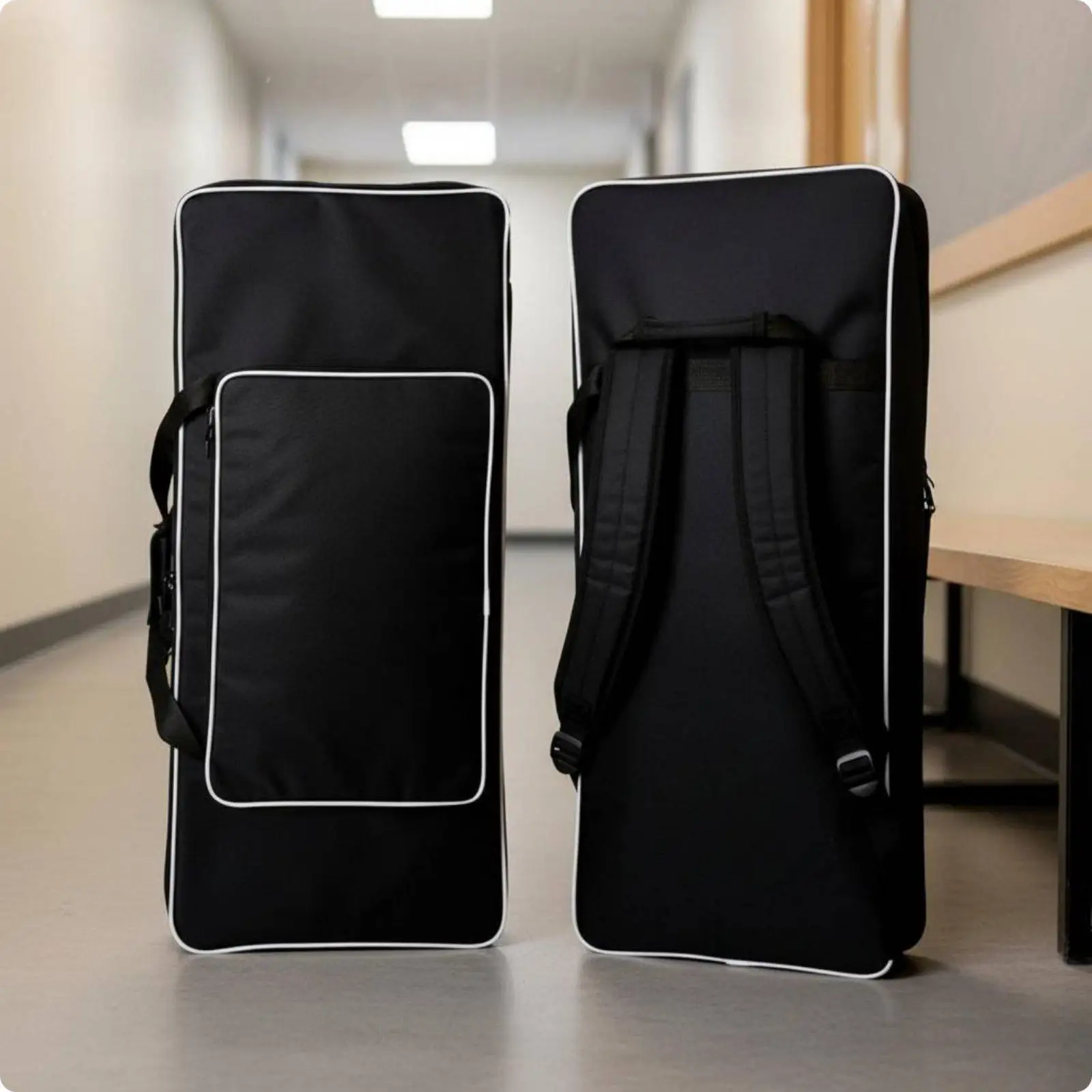 Keyboard Protective Case Multi Pocket Thickened Music Keyboard Bag for Electronic Piano 61 Key Artist and Student Use