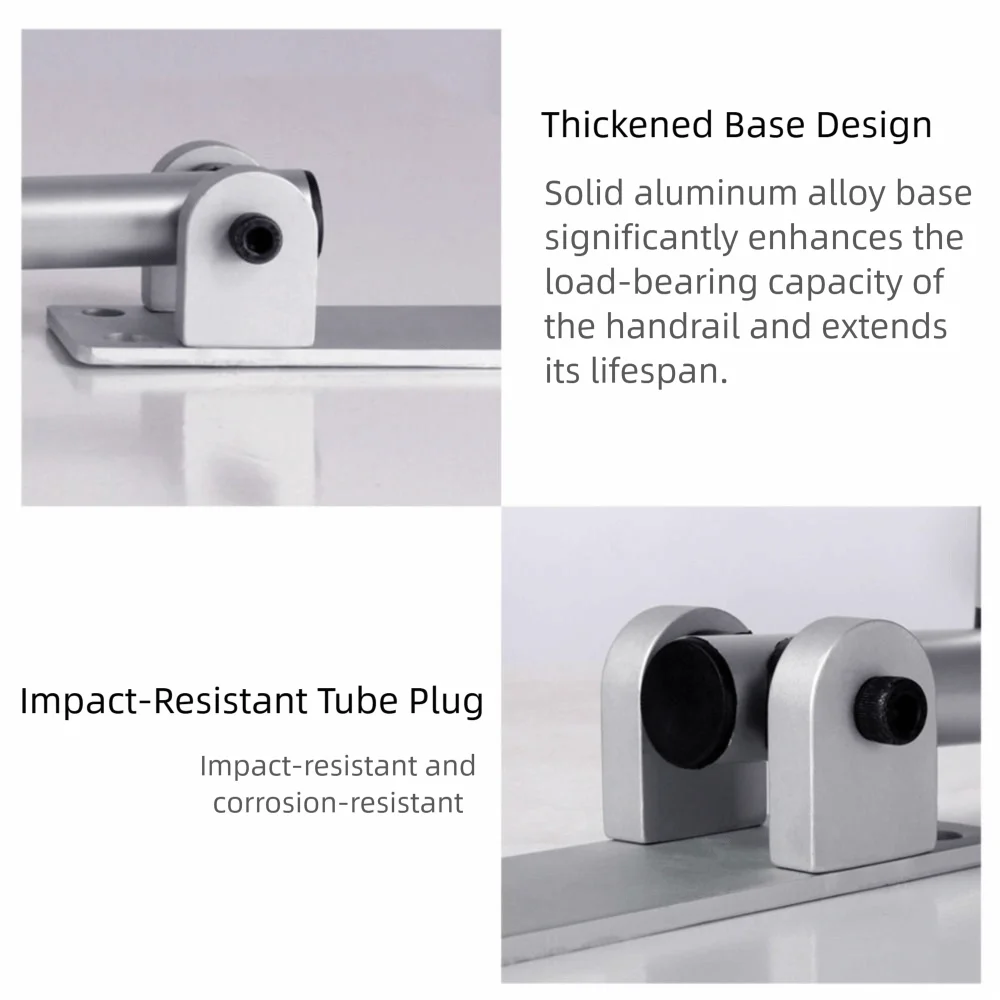 

Практичный складной подлокотник для унитаза, нескользящий барьер, бесплатные поручни, поручни из алюминиевого сплава, защитная планка для ванной комнаты