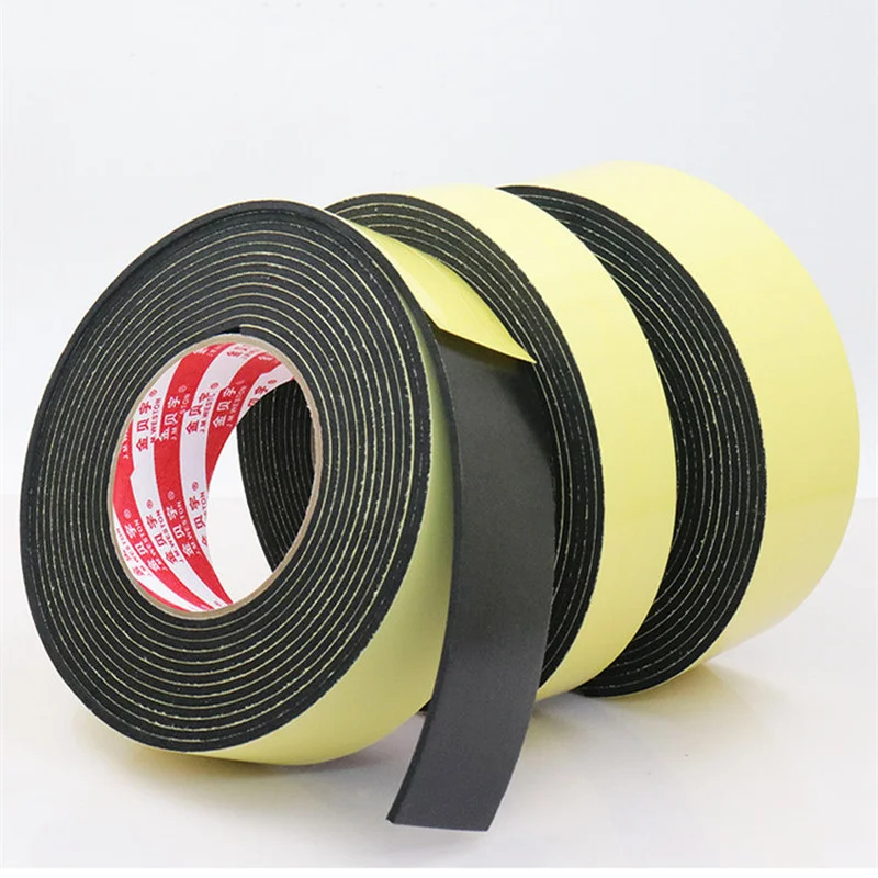 1Roll Single Sided foam tape weather stripping car door Window seal sound insulation strip Damper Cushion table corner protector