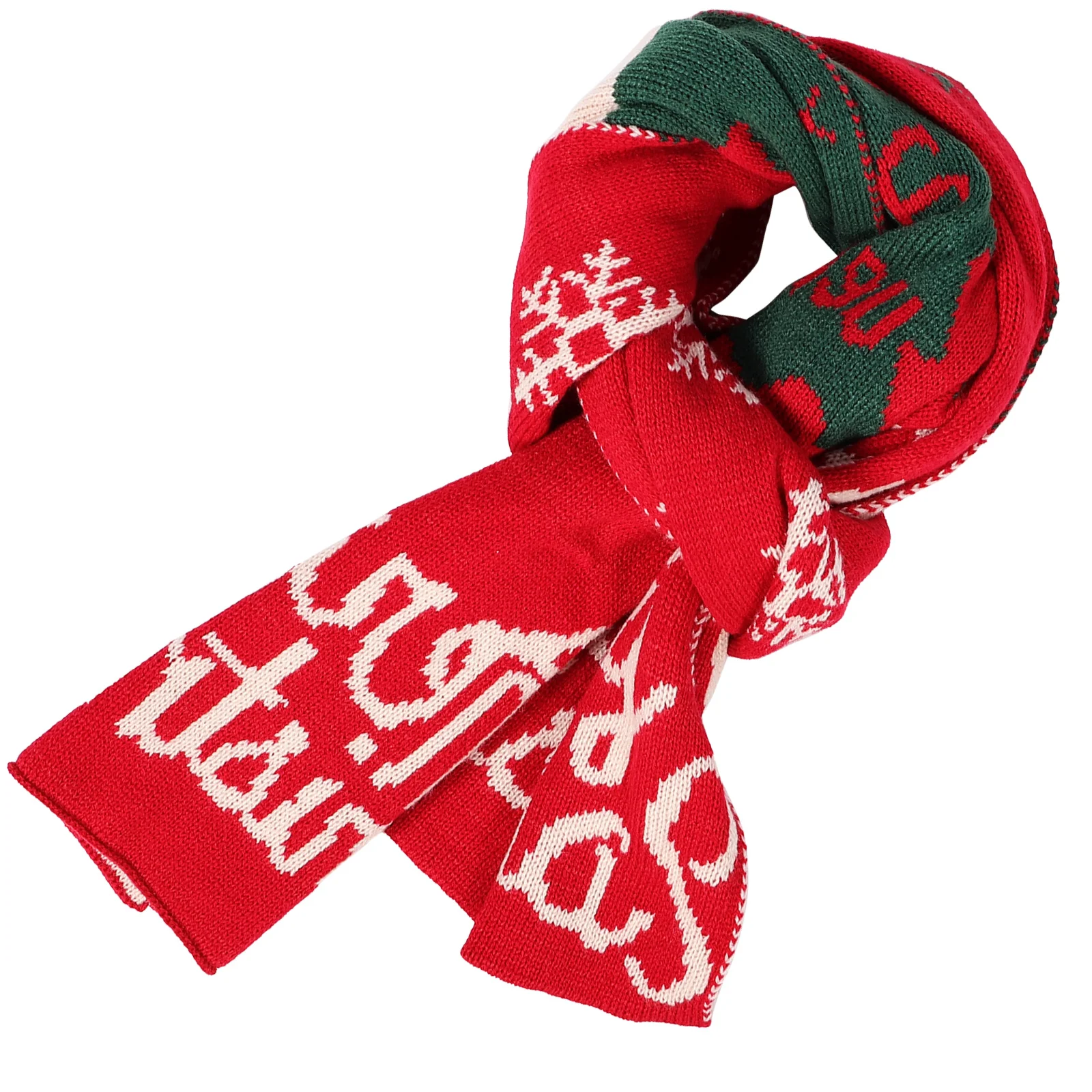 عيد الميلاد الأيائل نمط وشاح الشتاء الخريف الدافئة محبوك هدية للنساء الرجال أزياء عطلة التبعي لينة الجلد ودية