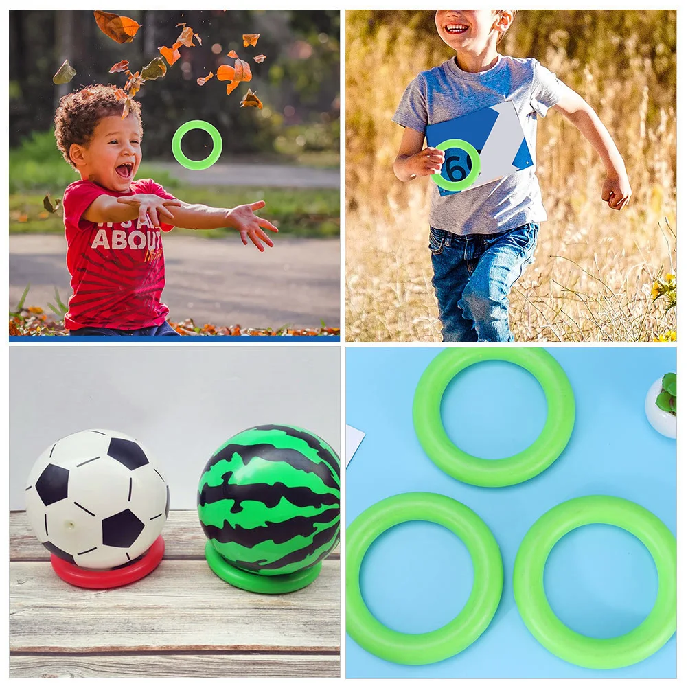 

4Pcs Gym Rings Safe Durable Pe Plastic Ring Set for Indoor Outdoor Hand Eye Exercise Gymnastic Ring Gymnastic Circle