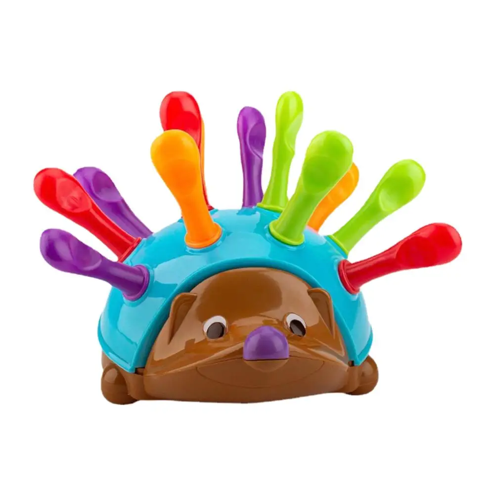 Early Education Toys Hedgehog Training Focused on Children's Fine Motor Hand Eye Coordination Fight Inserted Toy For 1-3 Years