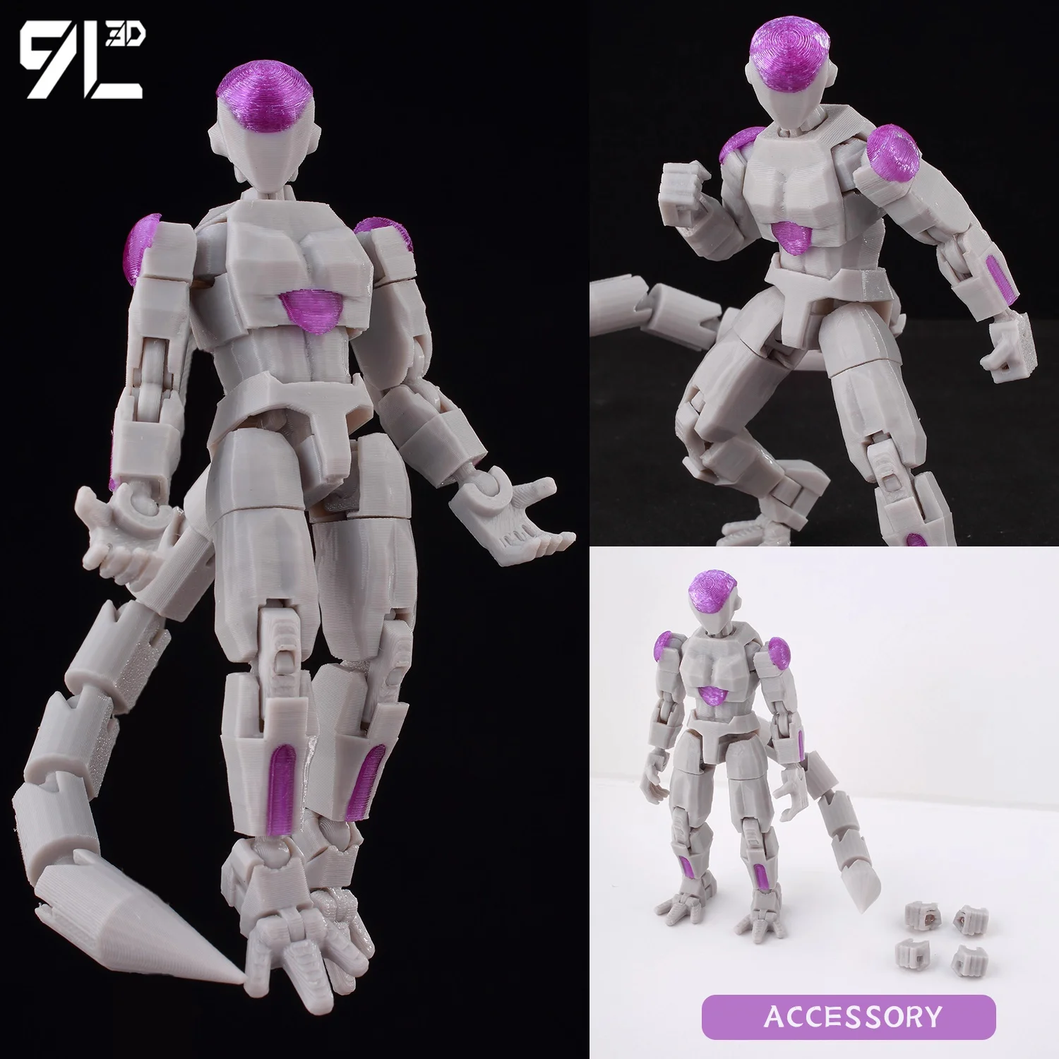 مطبوعة ثلاثية الأبعاد لعبة دراغون بول سون جوكو فيجيتا Beerus Frieza Anime Lucky13 Dummy13 Titan13 شخصيات الحركة ألعاب متحركة متعددة المفاصل #2