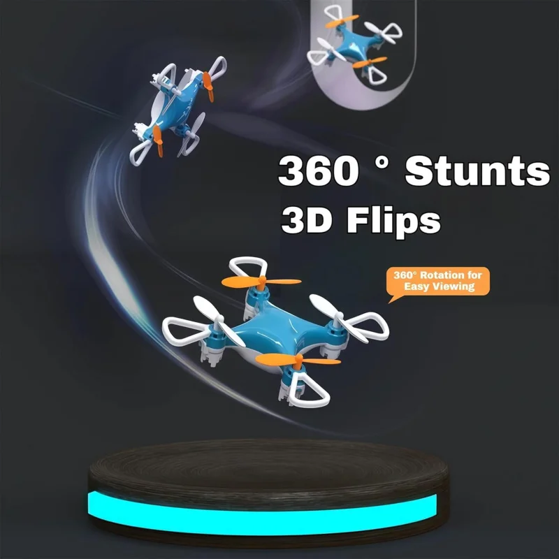 -Friendly Flyer, All-Ages Mini Drone with Easy Stunt Flights & 360 ° Tricks - Perfect Beginner-Friend