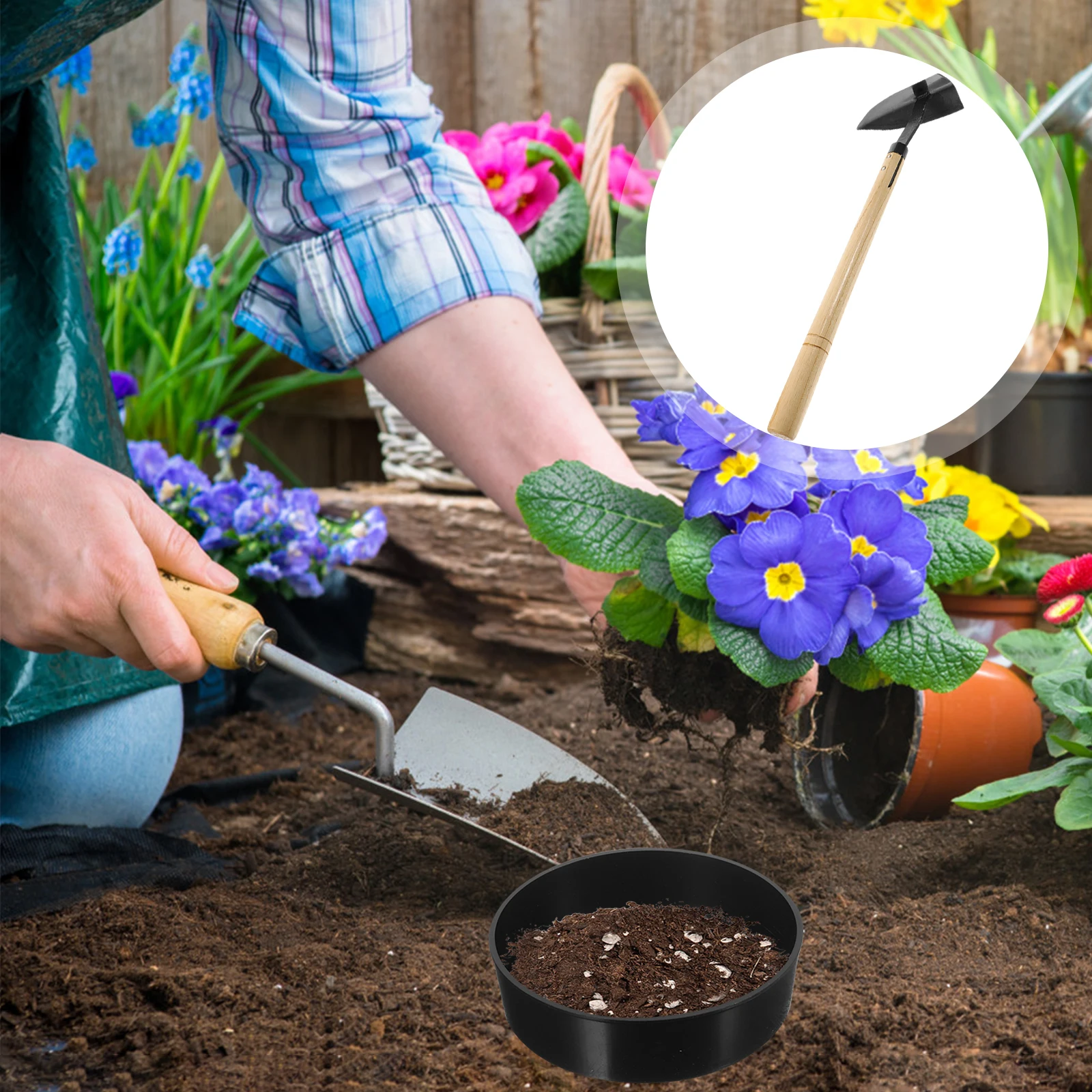 

3 set Soil Sifter Gardening Sieve for Dirt Stone Compost Sand Filter Lightweight Plastic Manual Sifting Tool Reusable