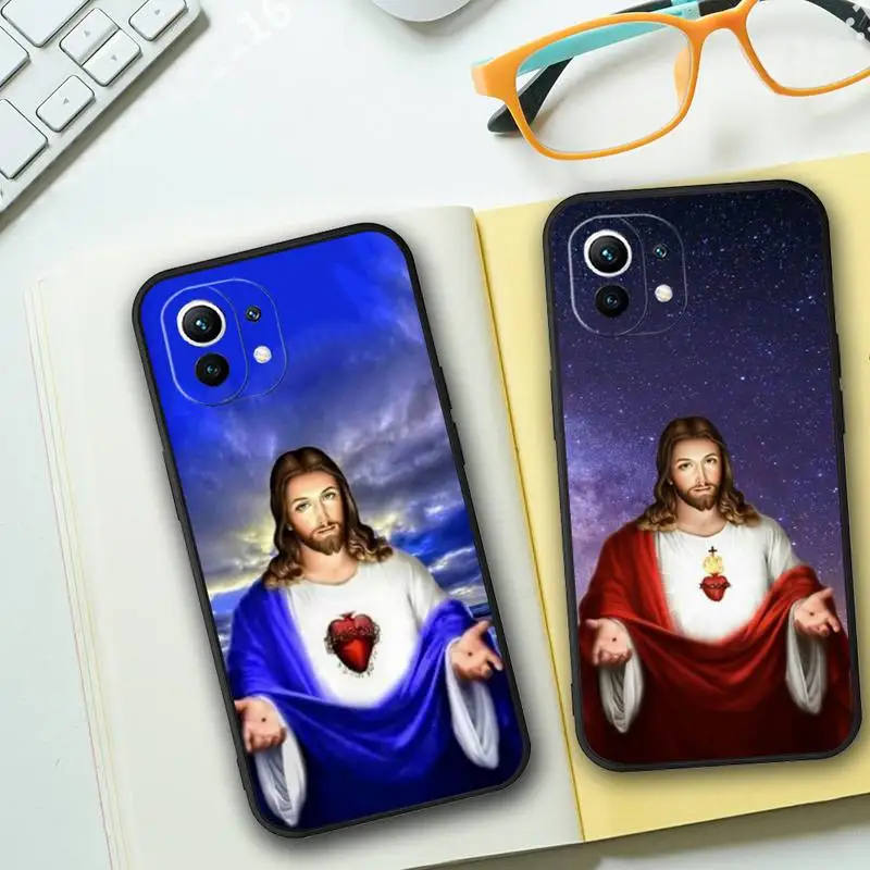 Divine Mercy Jesus Cross Phone Case For Xiaomi Redmi Note 11 8 9 10 6 10T 9S 8T 7 5A 5 4 Pro Plus Soft Silicone Cover