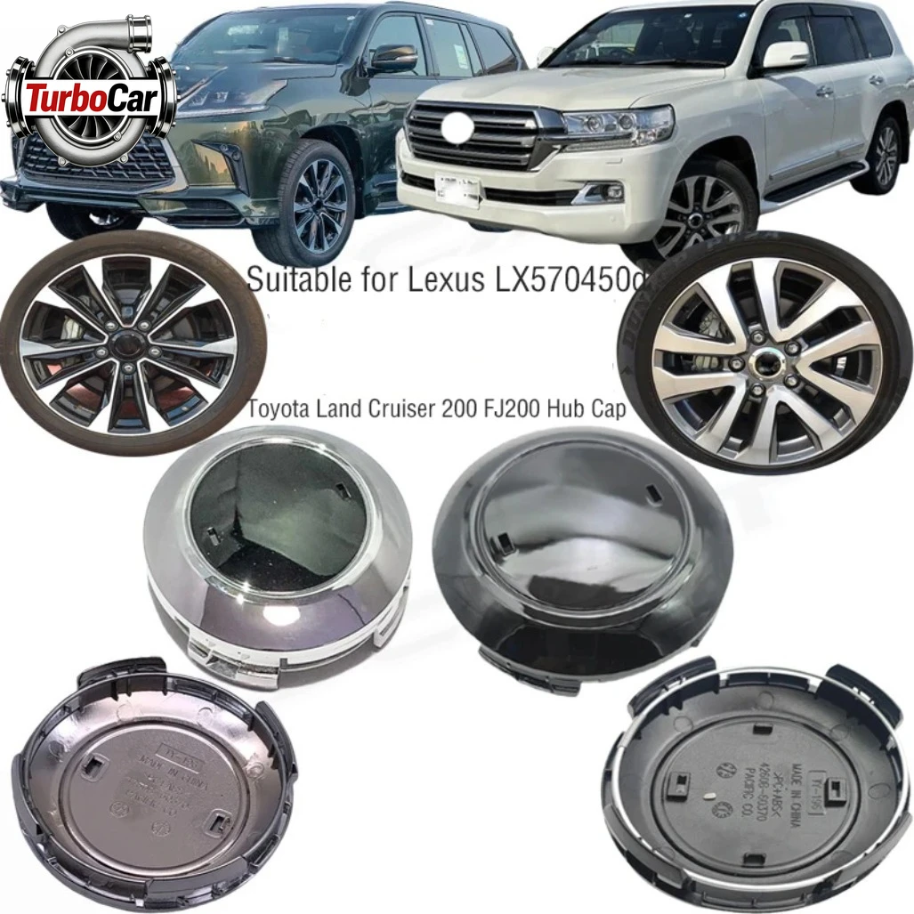 

4PCS/LOT For Toyota Land Cruiser Wheel Center Hub Cap 17 18 Inch 4260B-60370 2016-2018 Black Wheel Center Cap