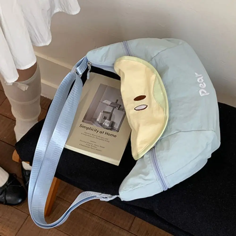 

Модная нейлоновая сумка через плечо в корейском стиле, легкая тканевая сумка-мессенджер большой вместимости, креативная сумка-тоут для девочек