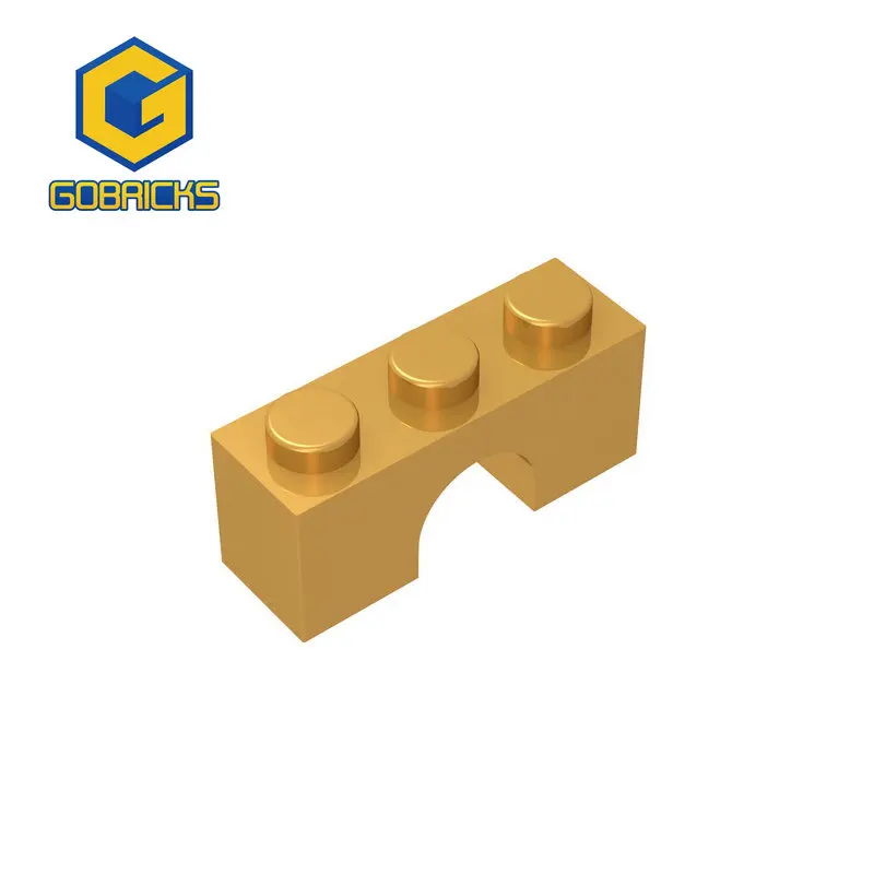 Gobrick 10 Buah Partikel Rakitan MOC Membangun 4490 1X3 Blok Bangunan Bagian Model Bata Curah Anak-anak Hadiah Mainan Edukatif Bata