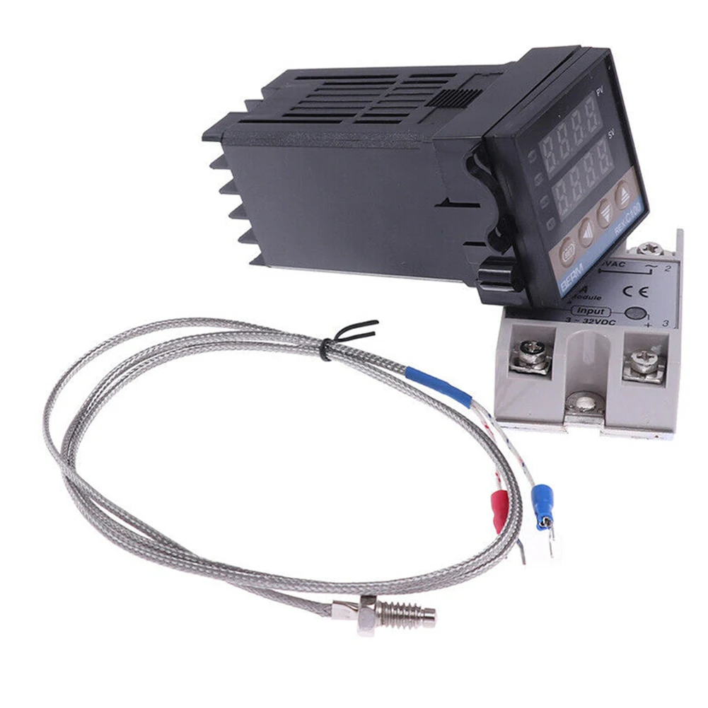 Controller di alta qualità Controller 0 ~ 50 gradi Celsius Tipo K Sensore sonda LED Controllo automatico programmabile