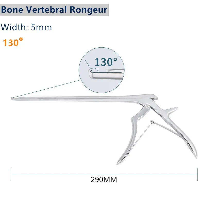 

Учебный инструмент Kerrison Rongeur 130 градусов, ветеринарный ортопедический инструмент из нержавеющей стали 290 мм