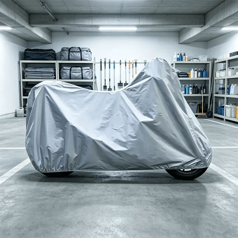 Indoor and Outdoor universal Motorcycle Cover, Dustproof and Waterproof Scooter Protection Cover, with Elastic Bottom Edge