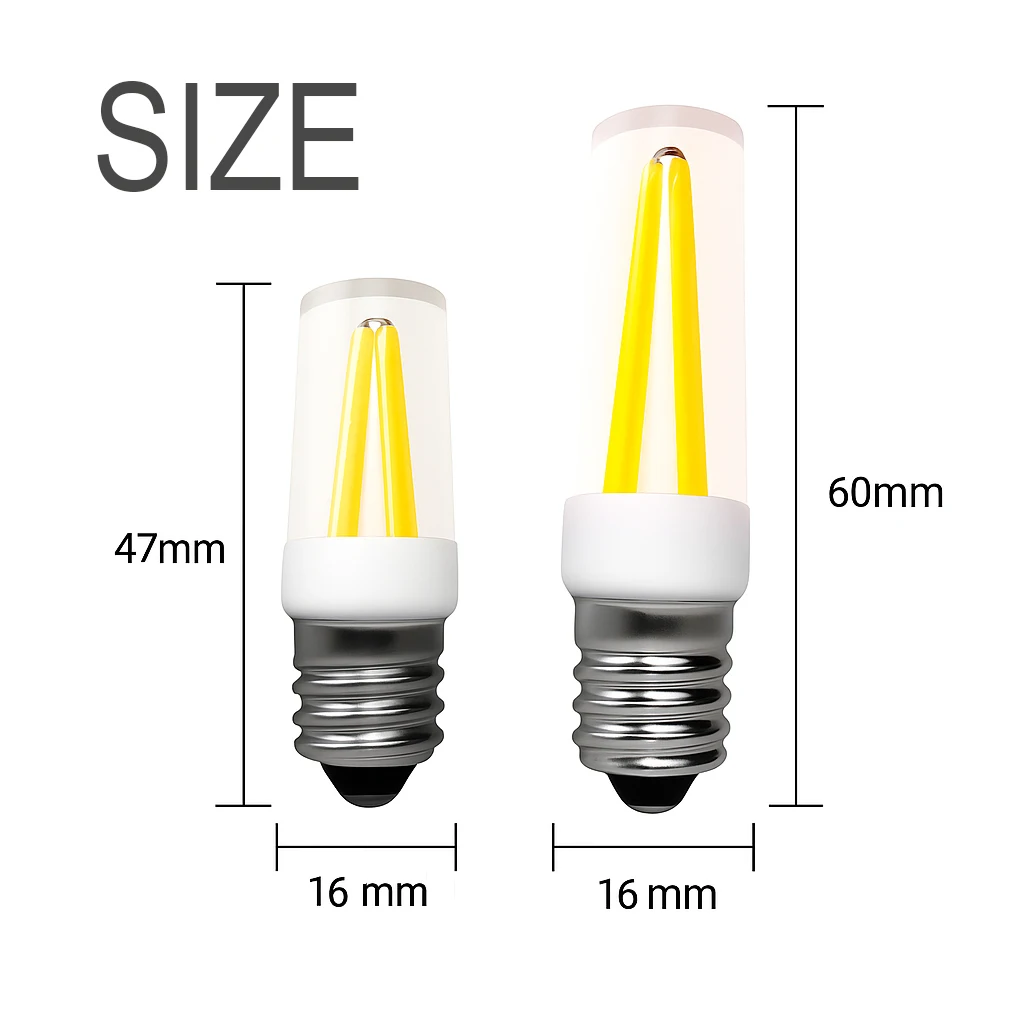 Nuevas Llegadas Dimmable E14 Lámpara LED 220 V 110 V Mini E12 PC Nevera Bombilla Filamento COB Alto Lumen lamparas araña
