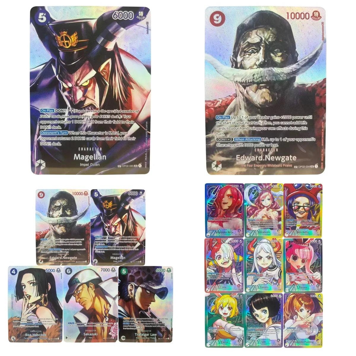 

52psc ONE PIECE Collection Cards Monkey D Luffy Marshall DTeach Shanks EN DIY High Quality Self Made Game Anime Cards Gift Toy