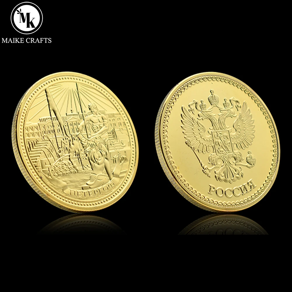 

Russian Commemorative Coin Metal Medal Moscow Kremlin Poccnr Challenge Coin Holiday Gift Collection Customized Wholesale