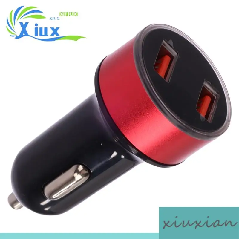 

Автомобильное зарядное устройство с 2 USB-портами, быстрая зарядка 5В/3.1А, универсальный адаптер питания для прикуривателя 12В/24В
