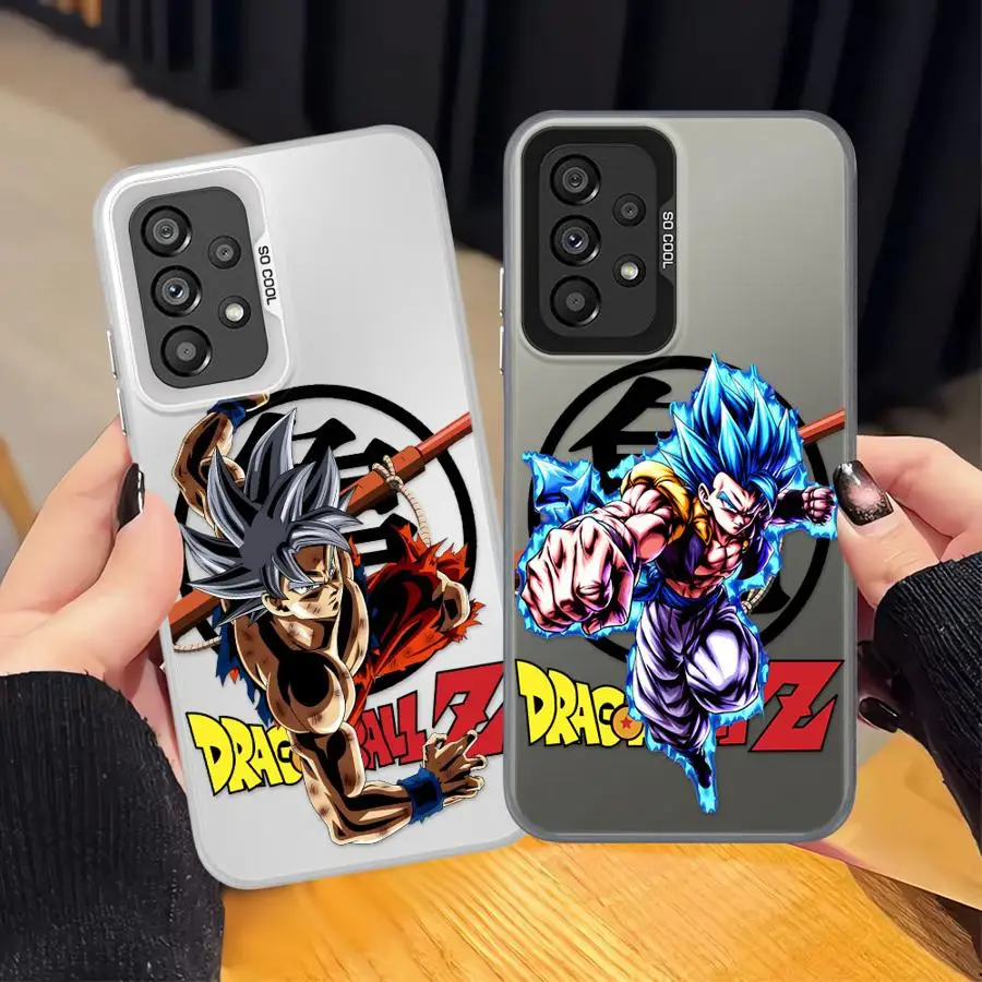 حافظة لهاتف سامسونج جالاكسي A32 A16 A34 A22 A15 A24 A13 A25 A12 A14 A23 لعبة دراغون بول فيجيتا مقابل سون جوكو