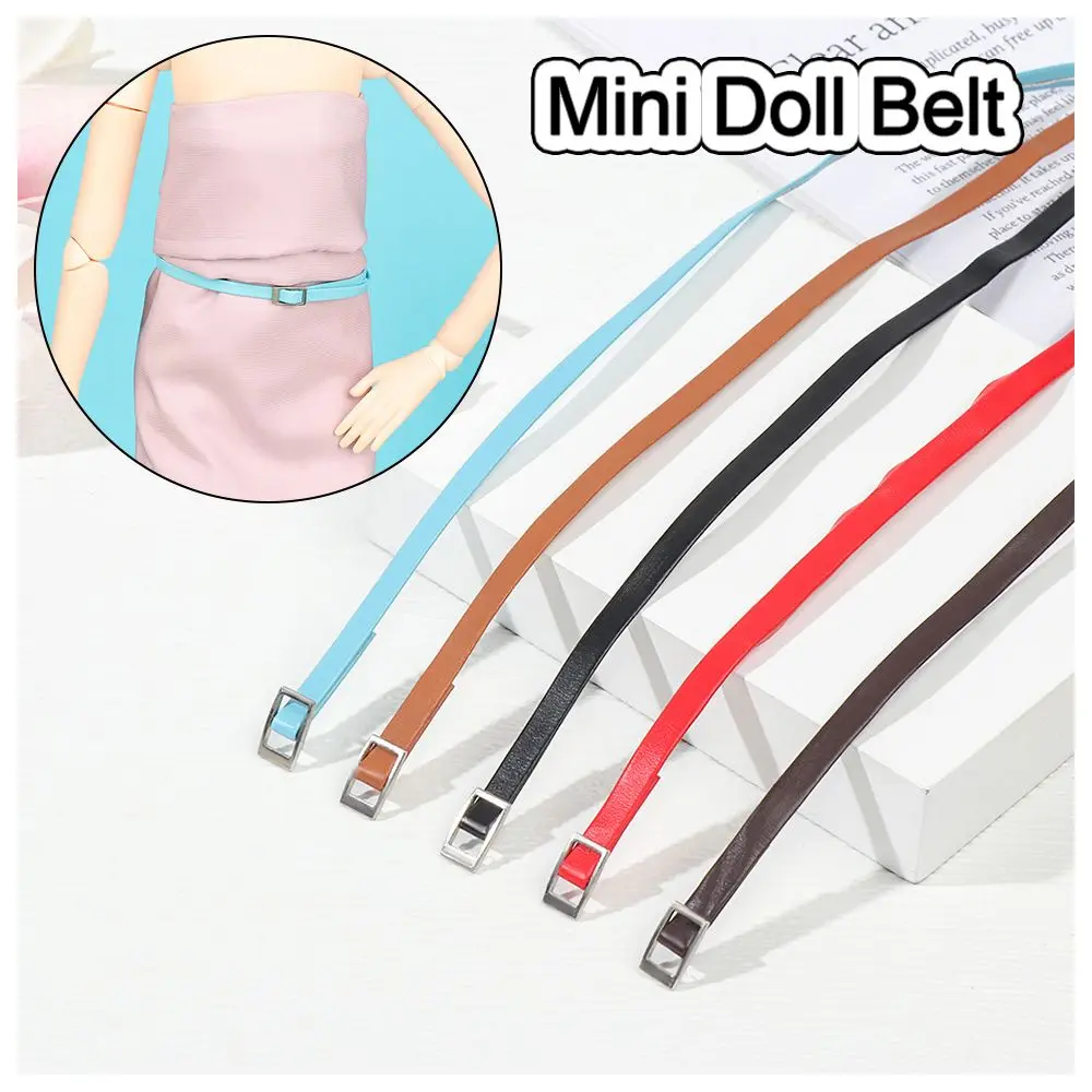 

New Handmade Super Mini Bjd Doll Clothes DIY Doll Accessories Artificial leather Doll Belt