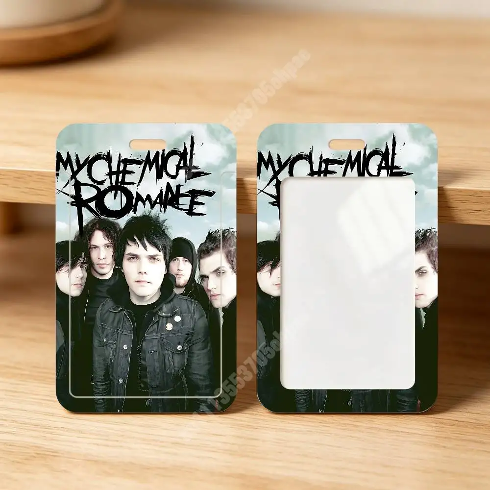 MCR My C-Chemical R-Romance Band Plastic Card Holder Student ID Card Clear Transparent Business Office Supplies view 2