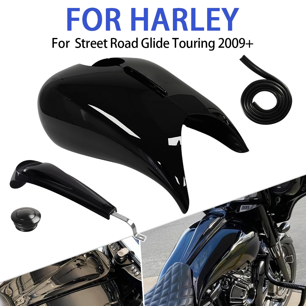 

Fit For Harley Touring Street Glide Electra Glide Road Glide 2009 - 2023 New Motorcycle Stretched Gas Tank Covers Fuel Shrouds