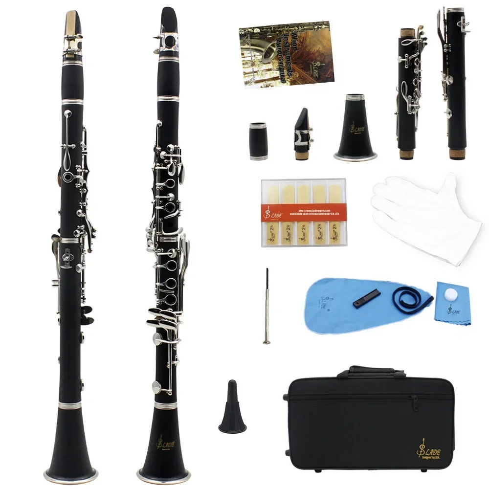 SLADE Bb Clarinet 17 مفتاحًا أدوات آلات النفخ الخشبية الباكليت الراقية تينور كلارينيت بلاكويند أداة أداء الكلارينيت المتخصصة #4