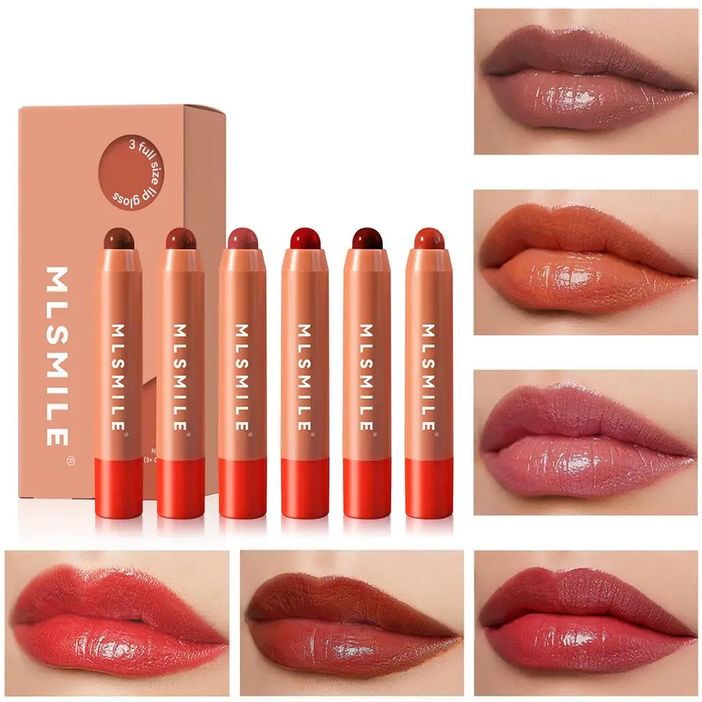 Matte Lipstick Pen, de longa duração, à prova d'água, copo, bálsamo, matiz, maquiagem labial, cosméticos antiaderentes, Coréia, Sexy, Z7X3, 6 cores