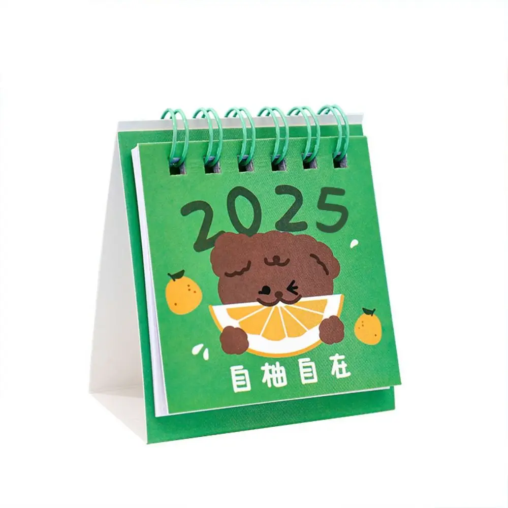 

Portable Fruit 2025 Calendar Cute Agenda Organizer Fruit Text Calendar Schedule Planner Mini Mini Desktop Calendar Desk