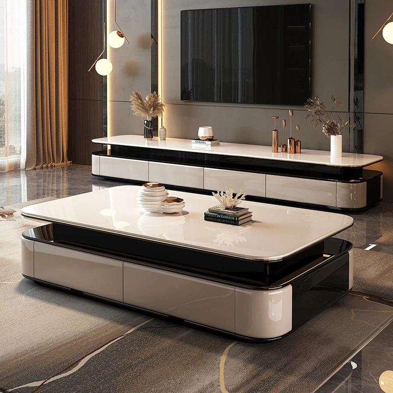 Nordic Trendy Luxury Modern Side Table Space Saving Living Room Coffee Table Delicacy Mesa De Centro Sala Living Room Furniture