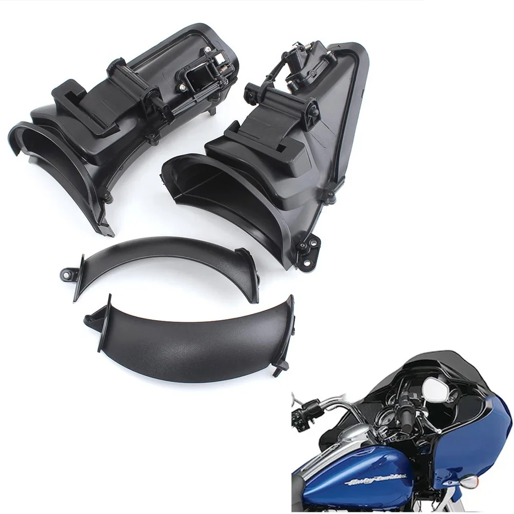 

For Harley Road Glide 3 - FLTRT, 2023-2025 Motorcycles Inner Fairing Air Duct Fairings Motorcycle Accessories ABS Plastic Black
