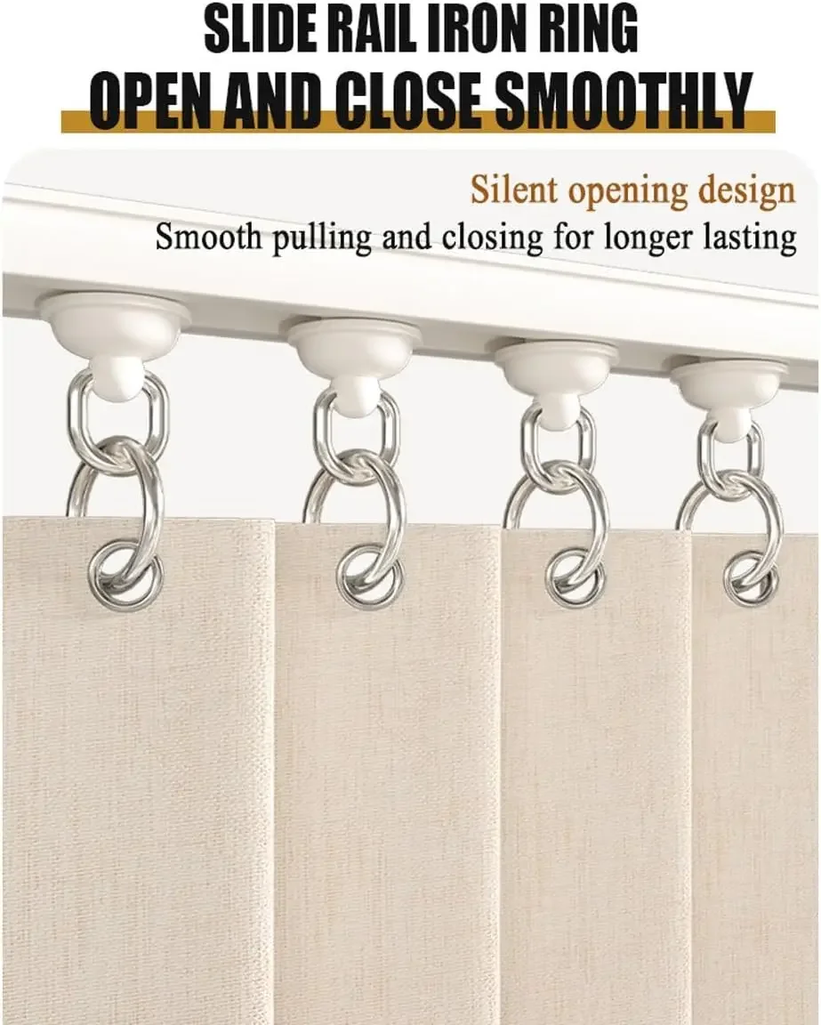 Cabinet Curtain, Folding Privacy Curtain Dust-Proof Shades for Closets Without Doors and Under Sink, Kitchen Counter