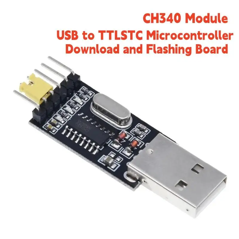 USB To TTL UART Module CH340G CH340 USB To TTL STC Microcontroller Download Cable Brush Board USB To Serial 3.3V 5V Switch