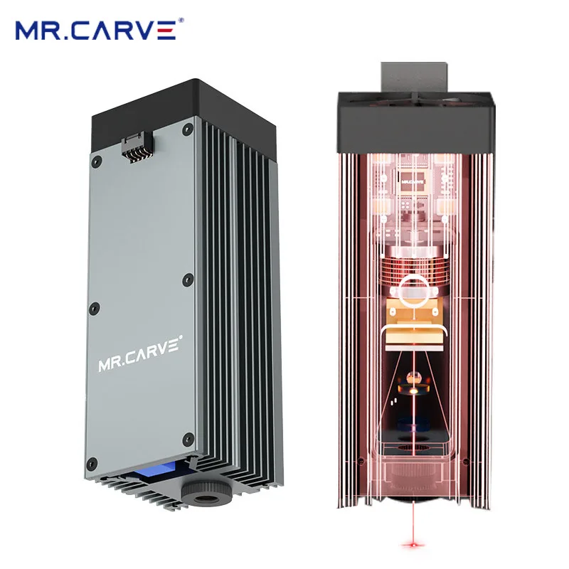 

MR.CARVE 0.01mm Ultra-High Precision Infrared Laser Module for M1/M4/D2/D3 Laser Engraver Metal Jewelry Plastic Engraving