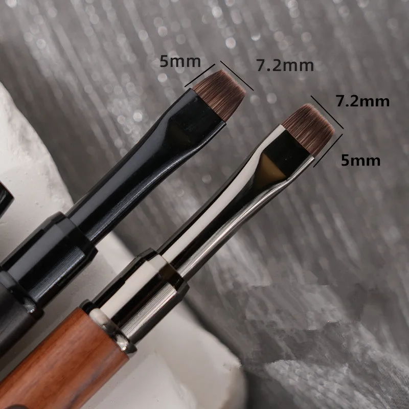 1/2PCS Sandelholz Gel Malerei Pinsel Nail art Für Gel Spitze Verlängerung Acryl Builder Zubehör Nail art Pinsel gel Nagel Pinsel