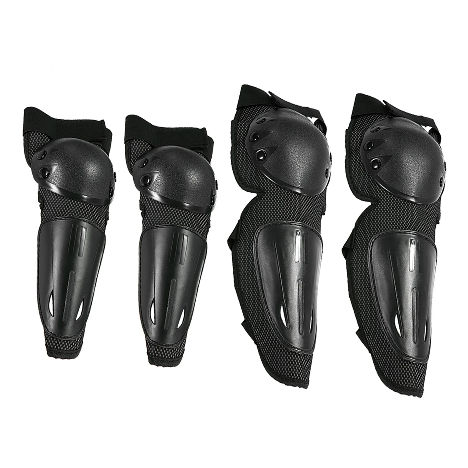 

Motorcycle Aults Racing Motocross Knee Pads Protector Guards Protective Gear Adjustable Elastic Straps