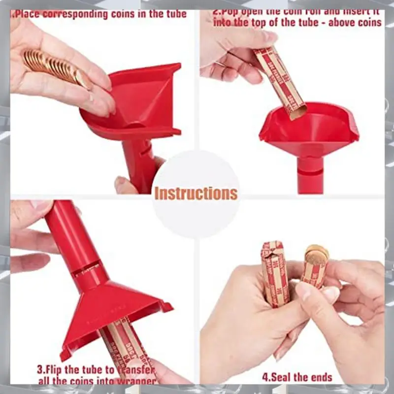

Coin Sorter With Coin Wrappers With 150Pcs Coin Rolls Wrappers Assorted Coin Counter Tubes For All Coins