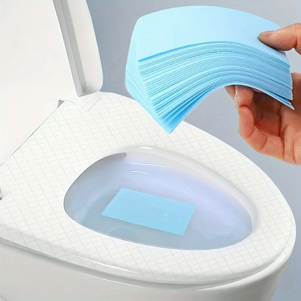 Multi-Surface Toilet Cleaning Sheets - Eliminates Odors & Dissolves Stubborn Stains - Ideal for Bathroom & Household