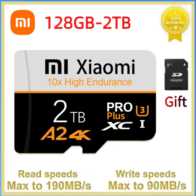 Xiaomi-Carte mémoire Micro SD pour téléphone, carte Flash, 2 To, 1 To, 128 Go, 256 Go, SD, TF, Nintendo Switch