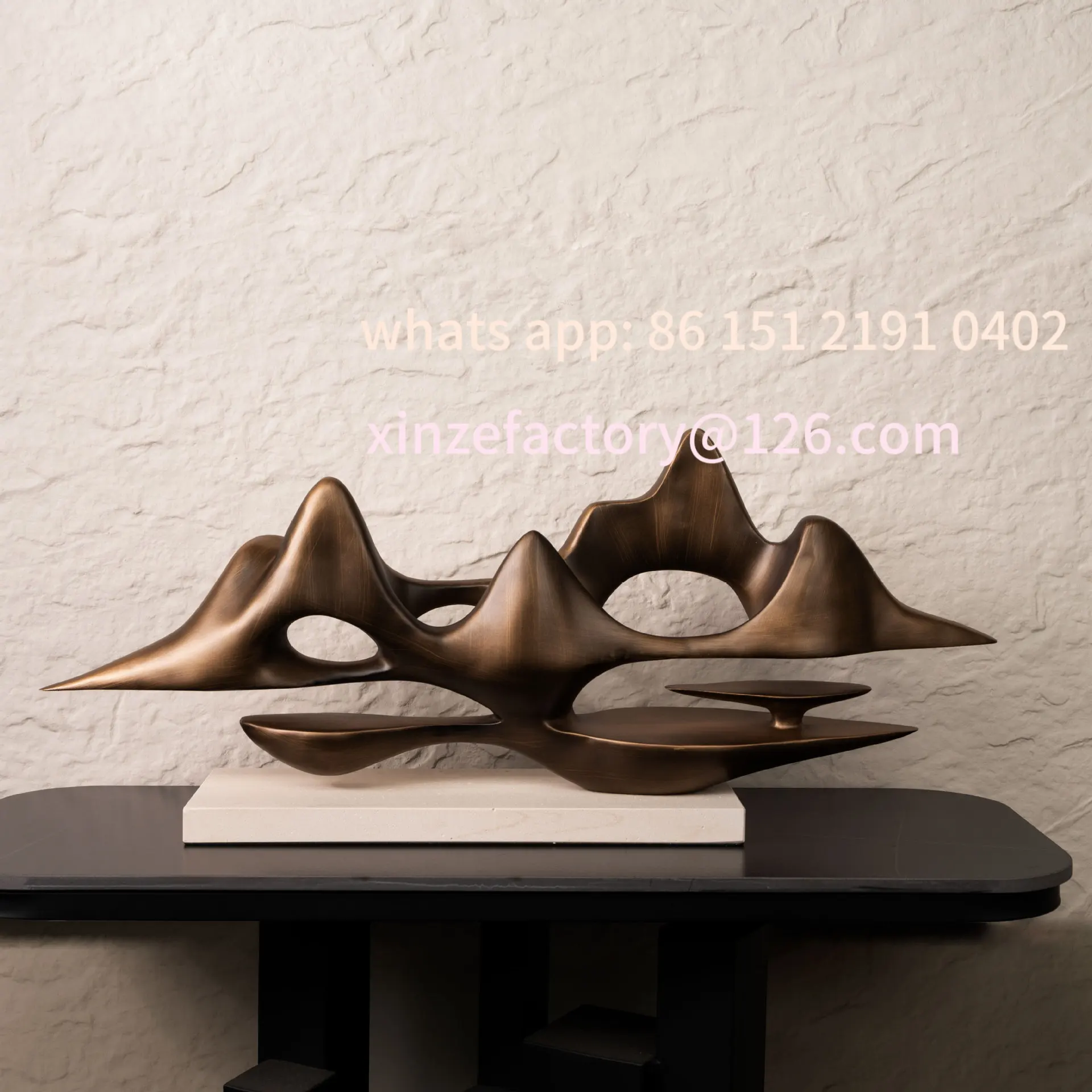 

Customizable Rockery Ornament Yunshan Sculpture Model Room Tea Room Home Furnishing Living Room TV Cabinet Entrance Ornament